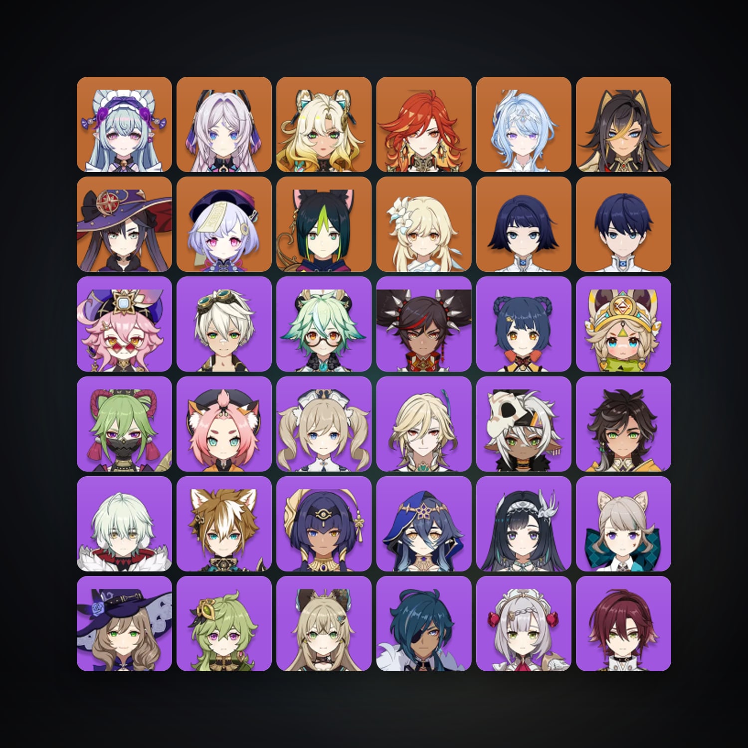 Genshin Impact | AR 55 | 41 Chars | 9× 5★ — Genshin / miHoYo Account — HabibiAccounts
