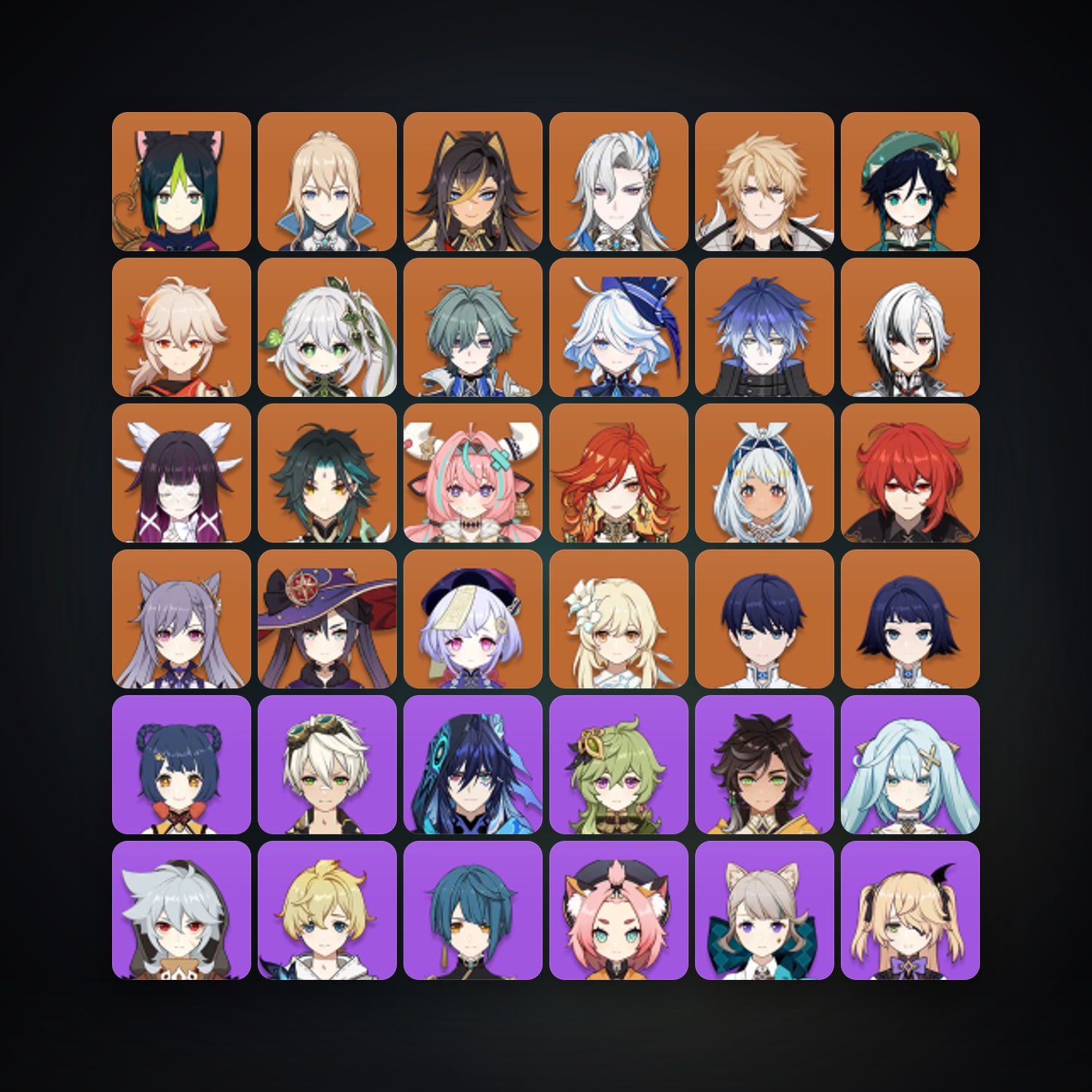Genshin Impact | AR 60 | 72 Chars | 21× 5★ — Genshin / miHoYo Account — HabibiAccounts
