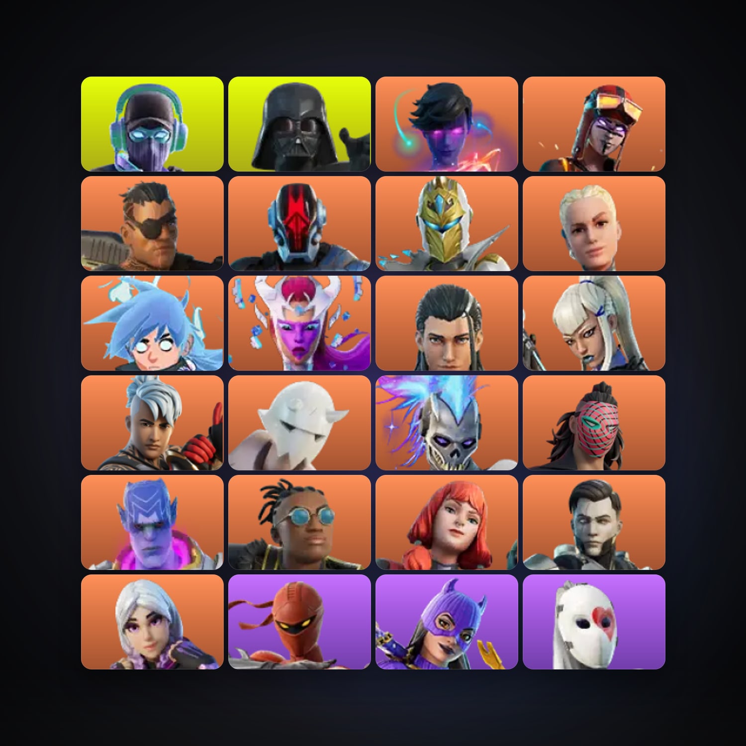 Fortnite locker — 217 skins — 250 V-Bucks — lvl 1705 — HabibiAccounts