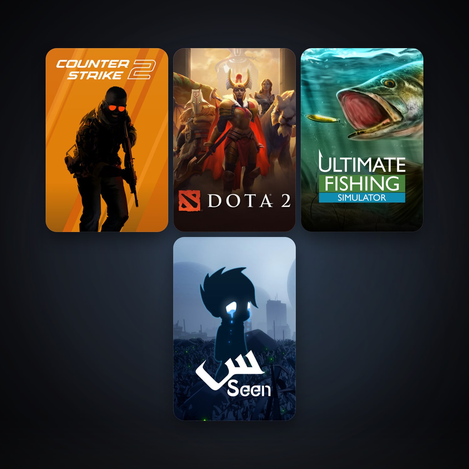 Dota 2 + CS2 Prime, 4 games, Steam 10, clean — HabibiAccounts