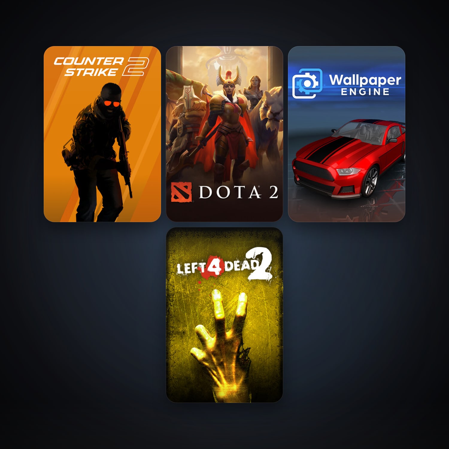 Left 4 Dead 2 + Dota 2, 7 games, Steam 13, clean — HabibiAccounts