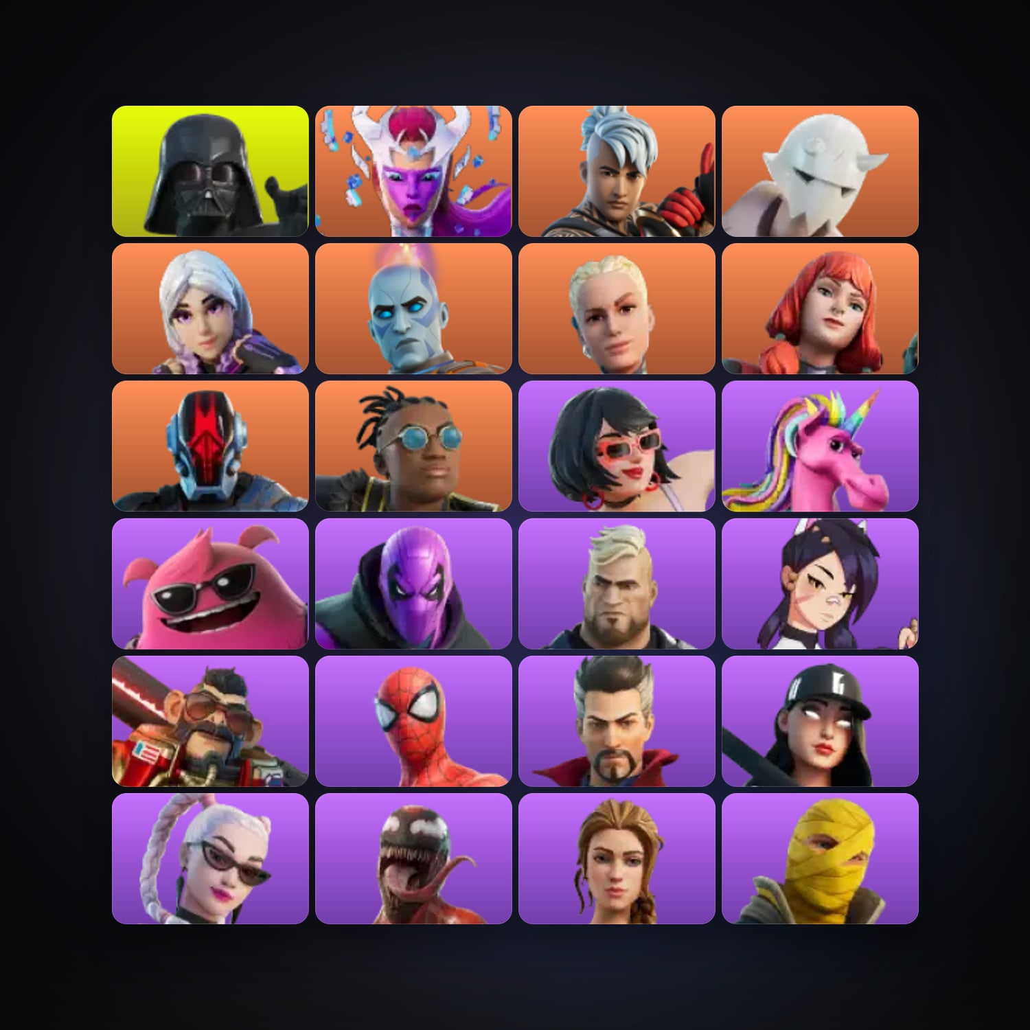 Fortnite locker — 42 skins — 200 V-Bucks — lvl 1236 — HabibiAccounts