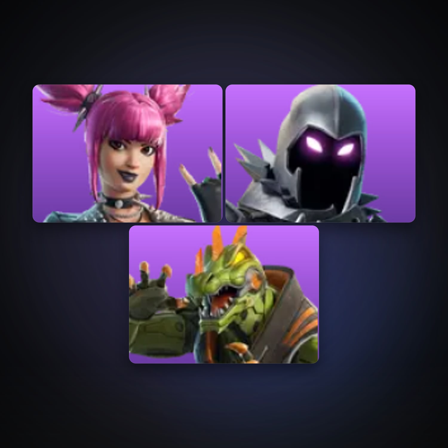 Fortnite locker — 3 skins — 100 V-Bucks — lvl 60 — HabibiAccounts
