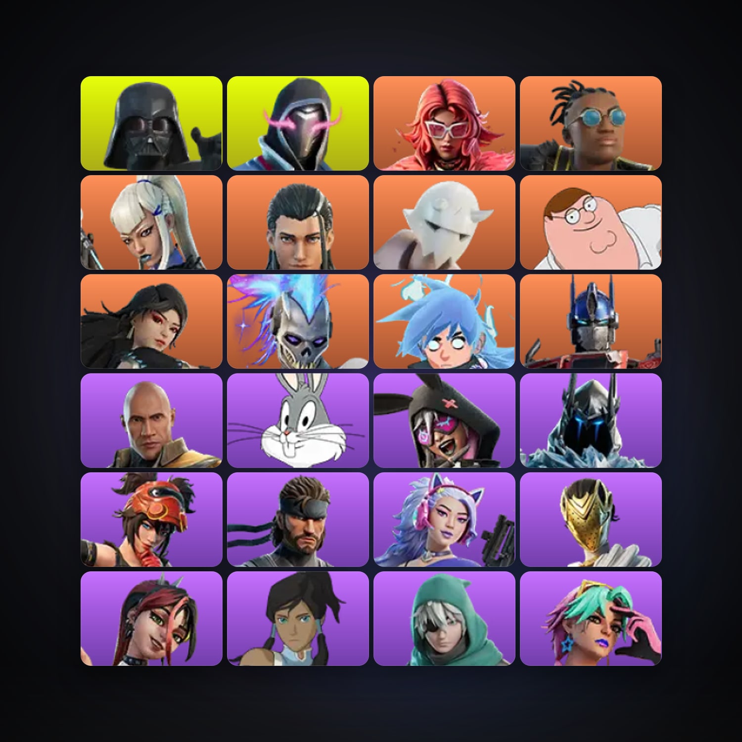 Fortnite locker — 93 skins — 400 V-Bucks — lvl 2003 — HabibiAccounts