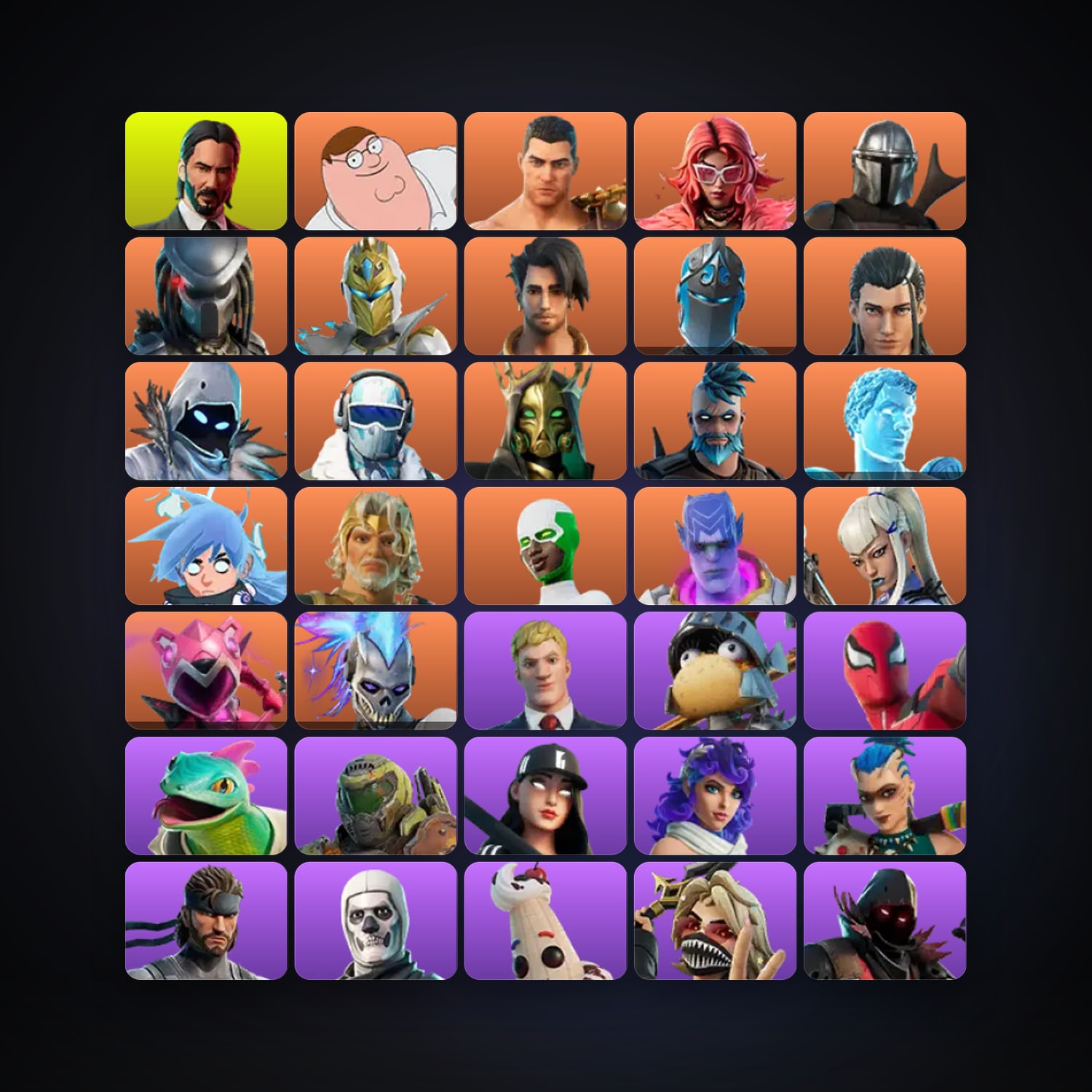 Peter Griffin — Menace — 119 skins — 1.1K V-Bucks — lvl 1997 — HabibiAccounts