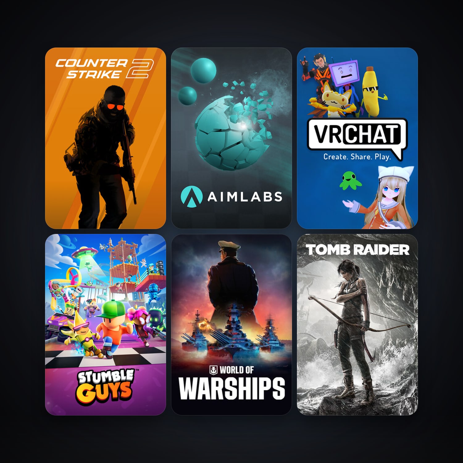 CS2 Prime + Tomb Raider, 13 games, clean — HabibiAccounts