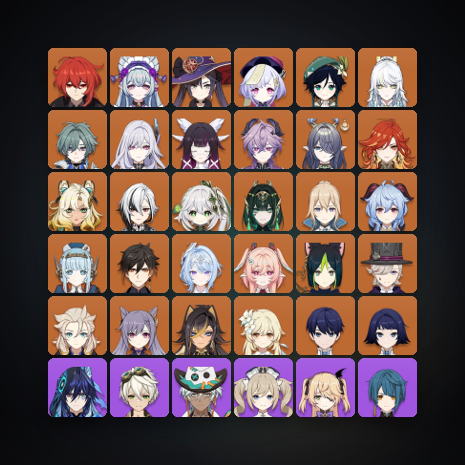 جينشن إمباكت | AR 59 | 81 شخصية | 27× 5★ — HabibiAccounts