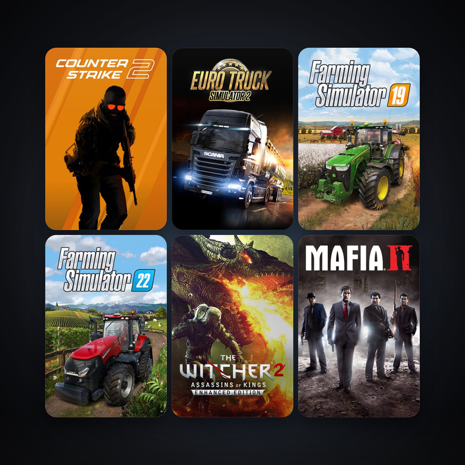 CS2 Prime + The Witcher 2: Assassins of Kings Enhanced Edition, 36 games, clean — HabibiAccounts