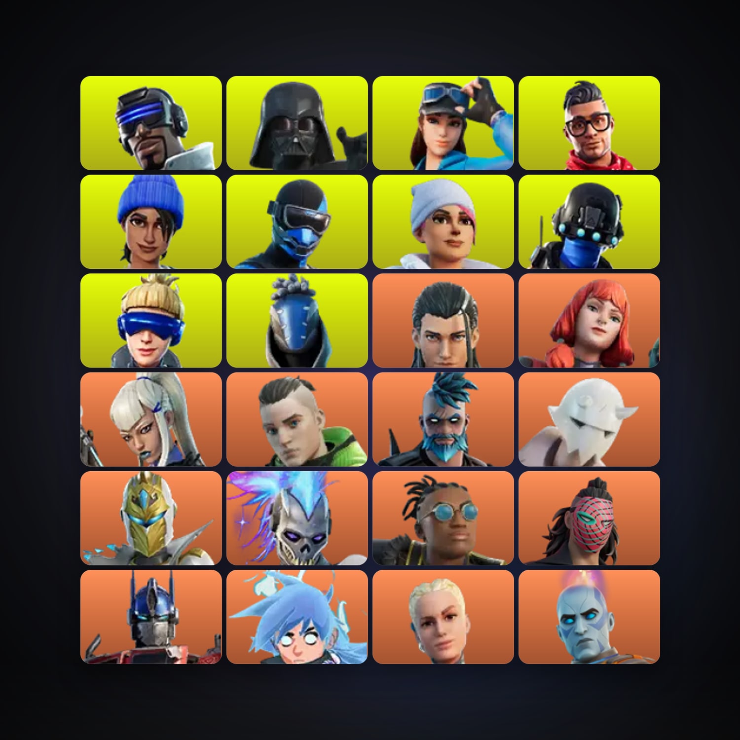 هالحساب فورتنايت، اللوكر مليان 120 سكن، 3.1K فيبوكس، لفل 2273، 401 فوز — HabibiAccounts