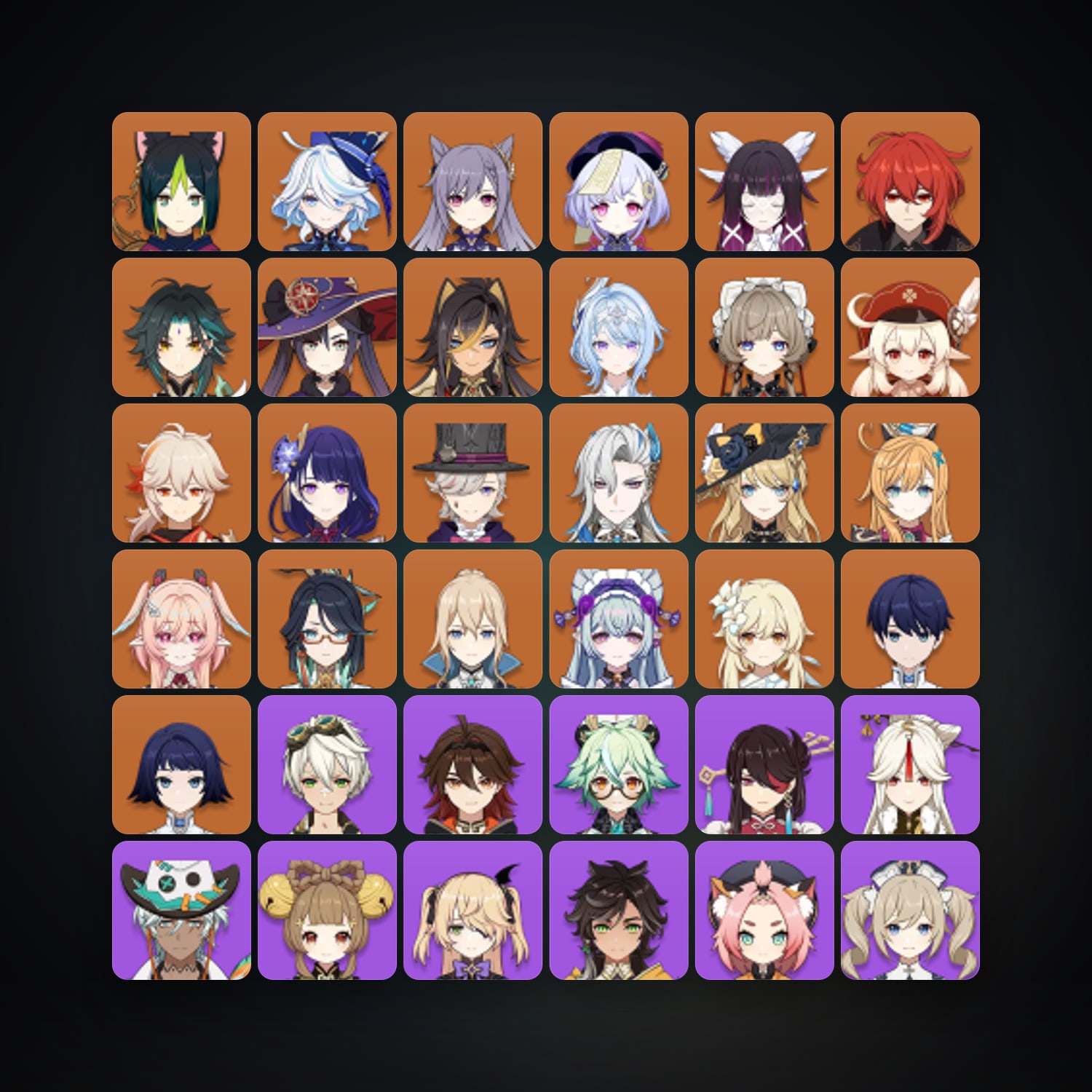 جينشن إمباكت | AR 60 | 76 شخصية | 22× 5★ — HabibiAccounts