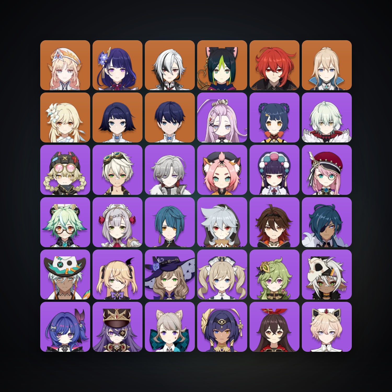 Genshin Impact | AR 55 | 42 Chars | 6× 5★ — Genshin / miHoYo Account · 259672924 — HabibiAccounts