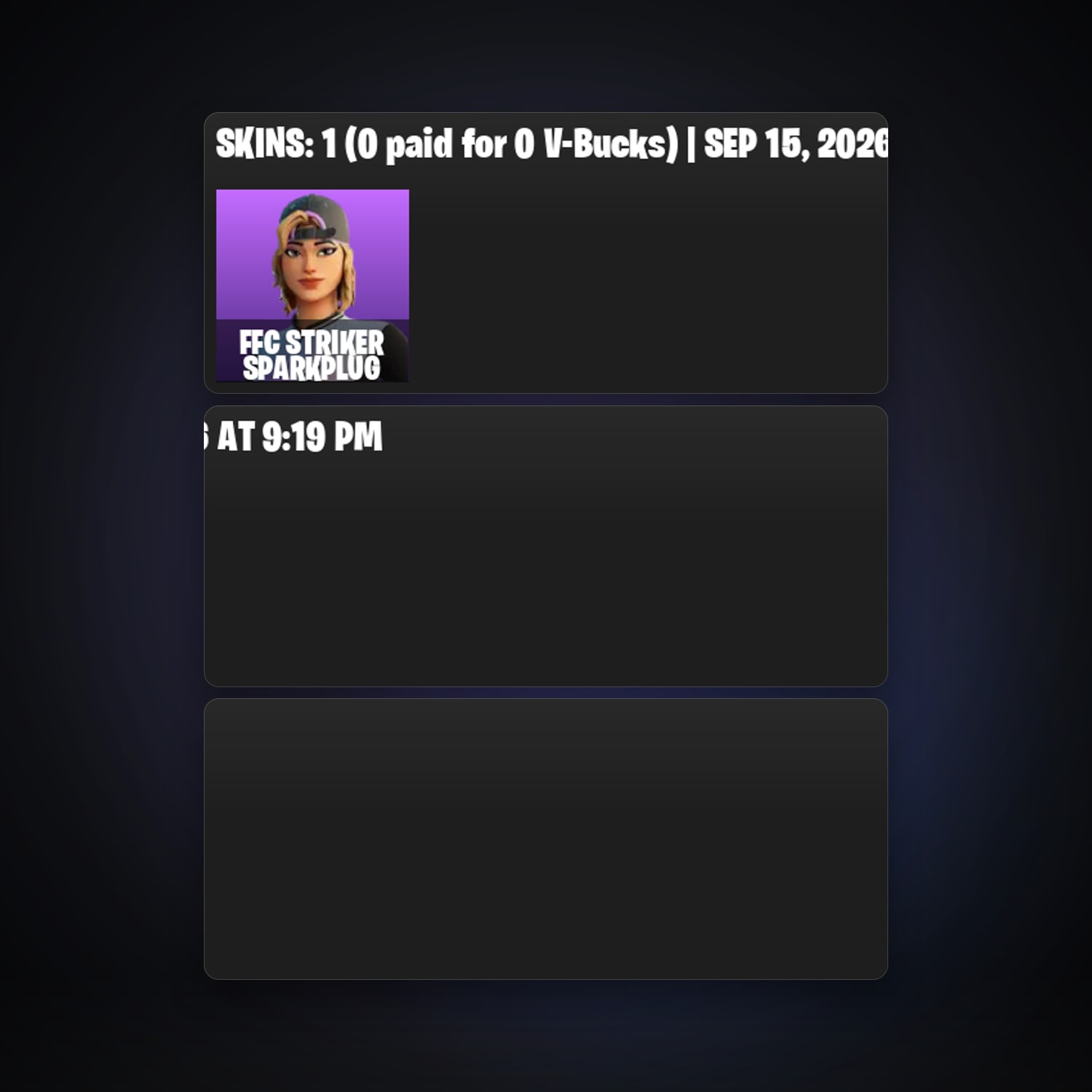 Fortnite locker — 1 skins — 50 V-Bucks — lvl 76 — HabibiAccounts