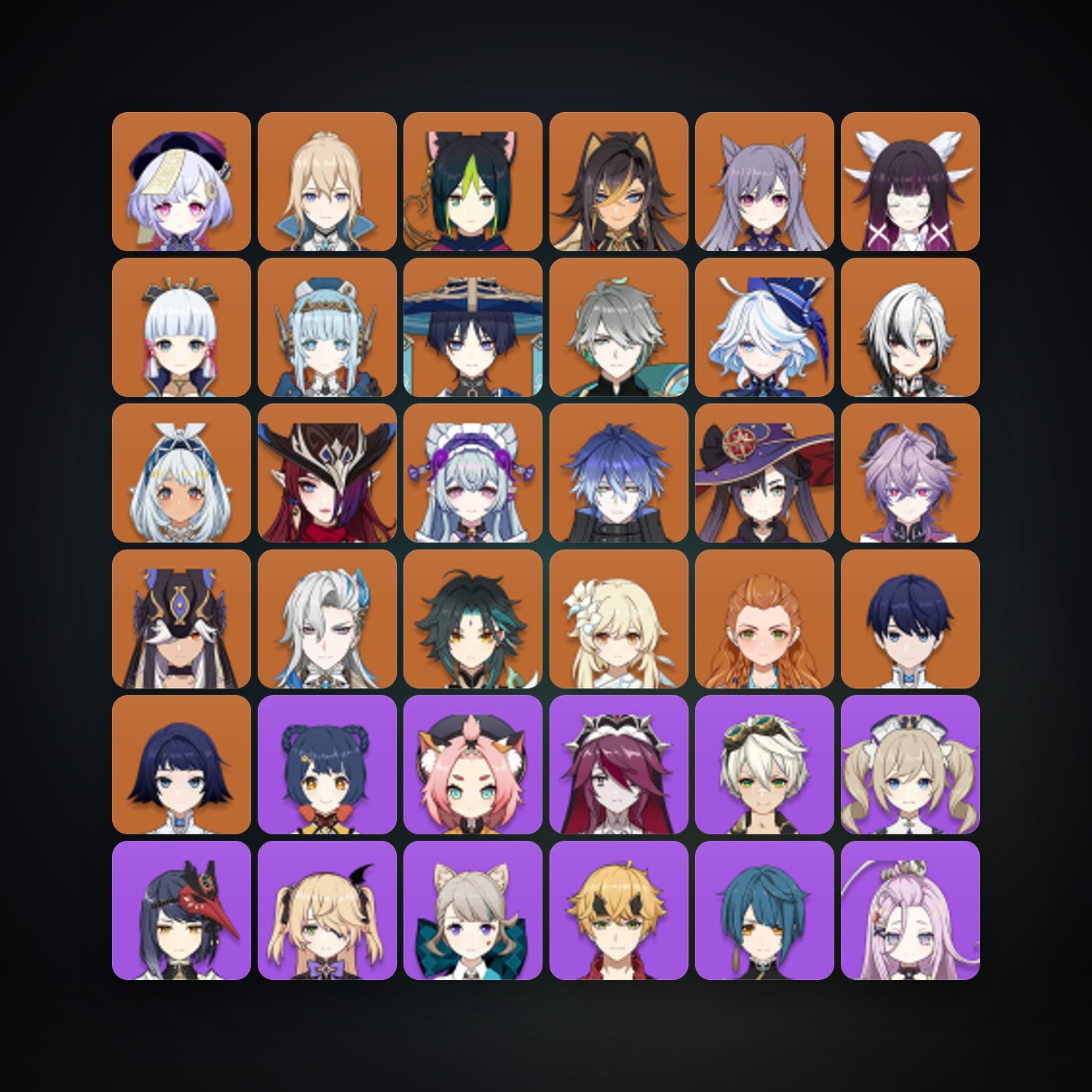 جينشن إمباكت | AR 59 | 73 شخصية | 21× 5★ — HabibiAccounts