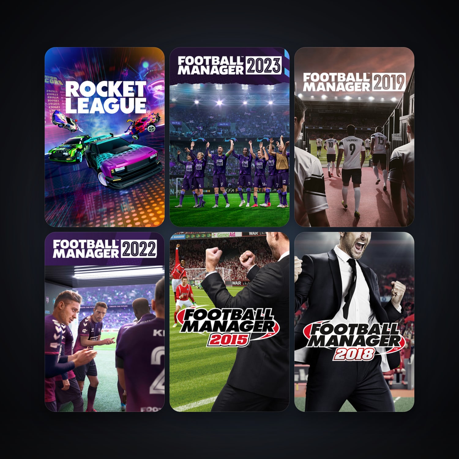 Rocket League + The Witcher 3: Wild Hunt, 25 games, Steam 10, clean — HabibiAccounts