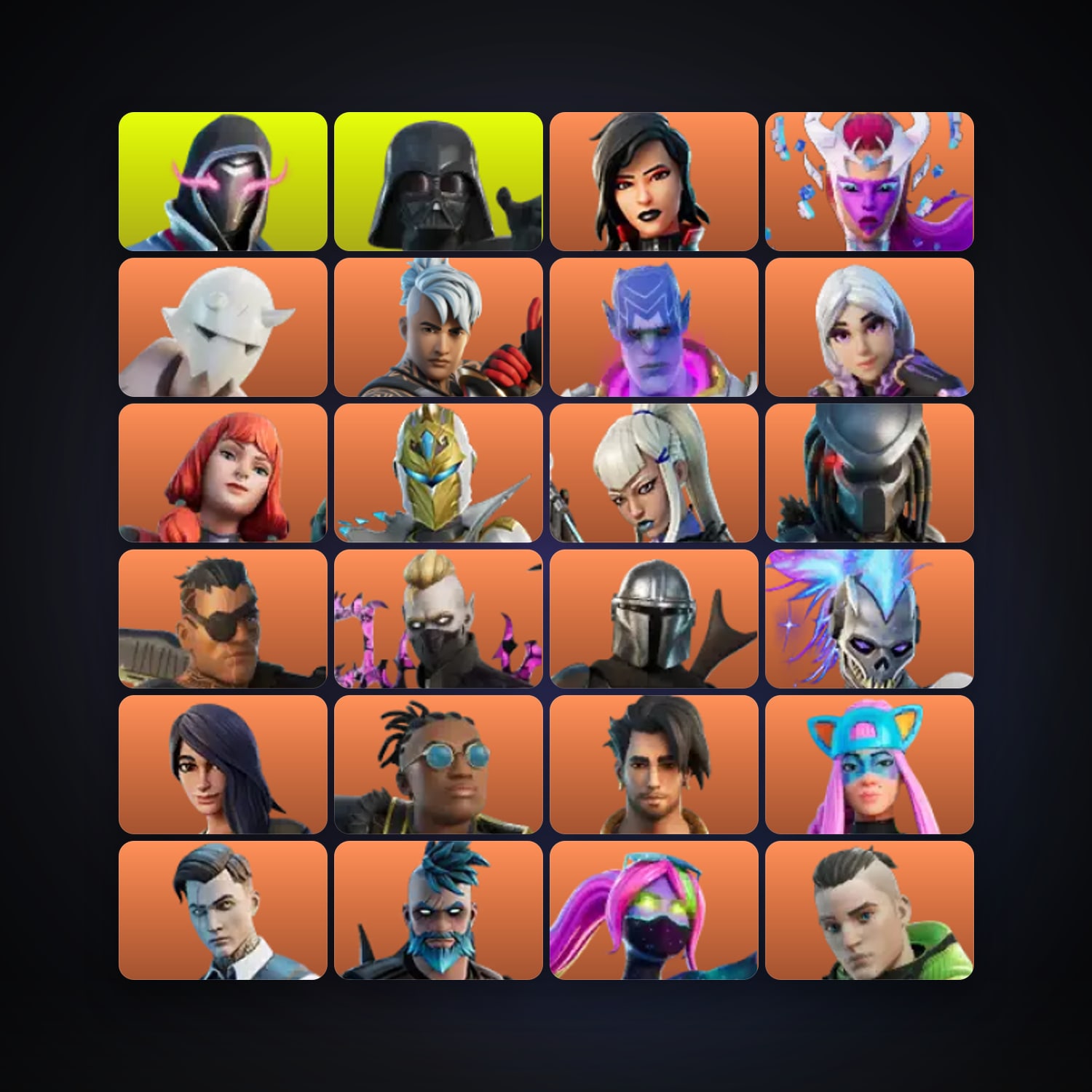 Fortnite locker — 155 skins — 650 V-Bucks — lvl 2314 — HabibiAccounts