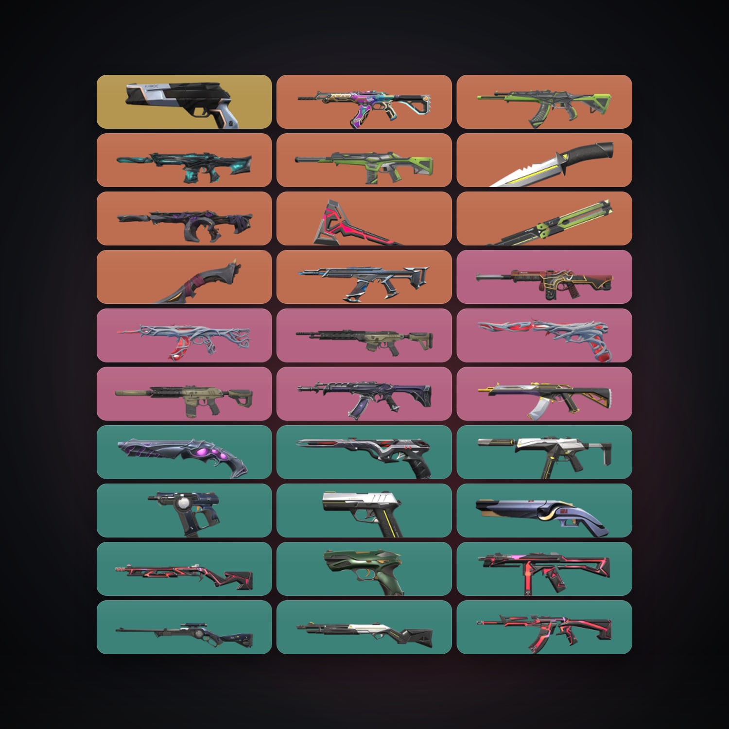 LA Diamond 2 locker — 4 knives, 80 skins, lvl 326 — HabibiAccounts