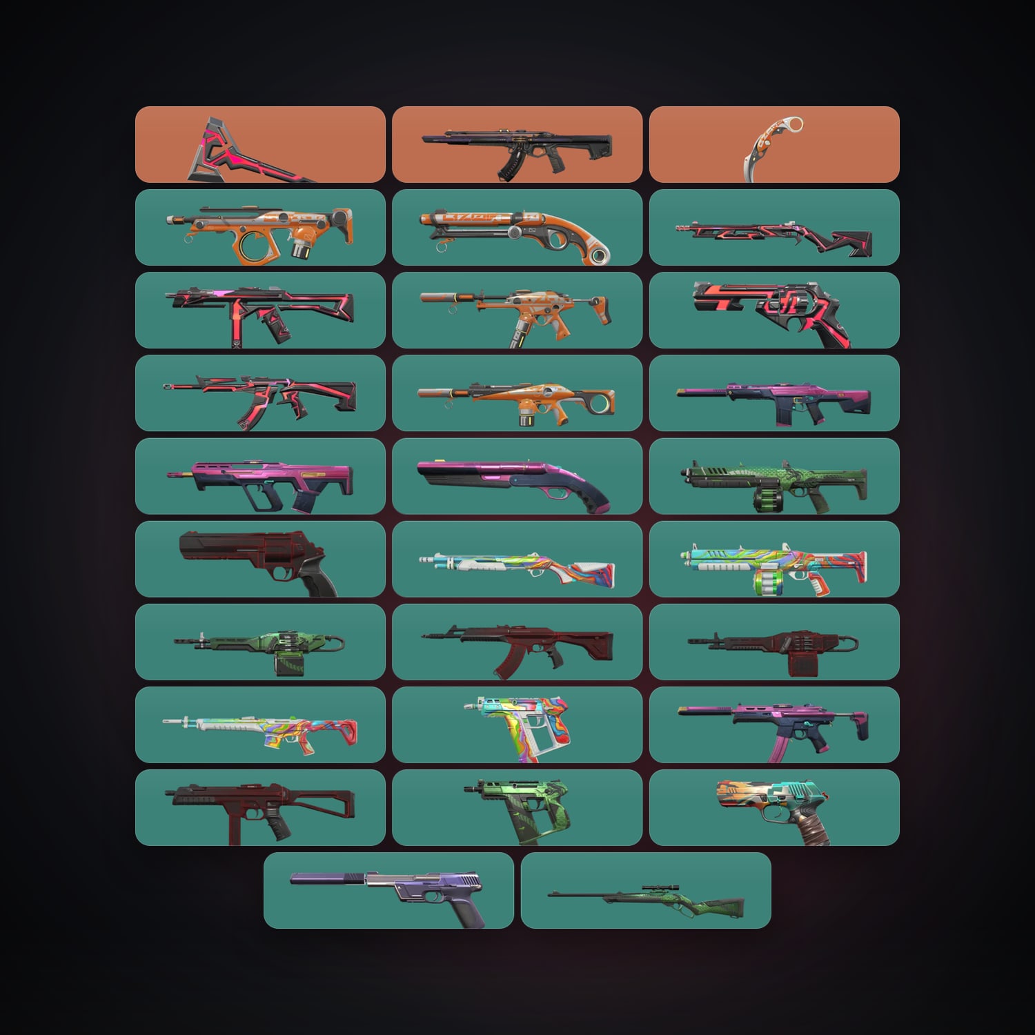 AP Gold 3 locker — 2 knives, 29 skins, lvl 94 — HabibiAccounts