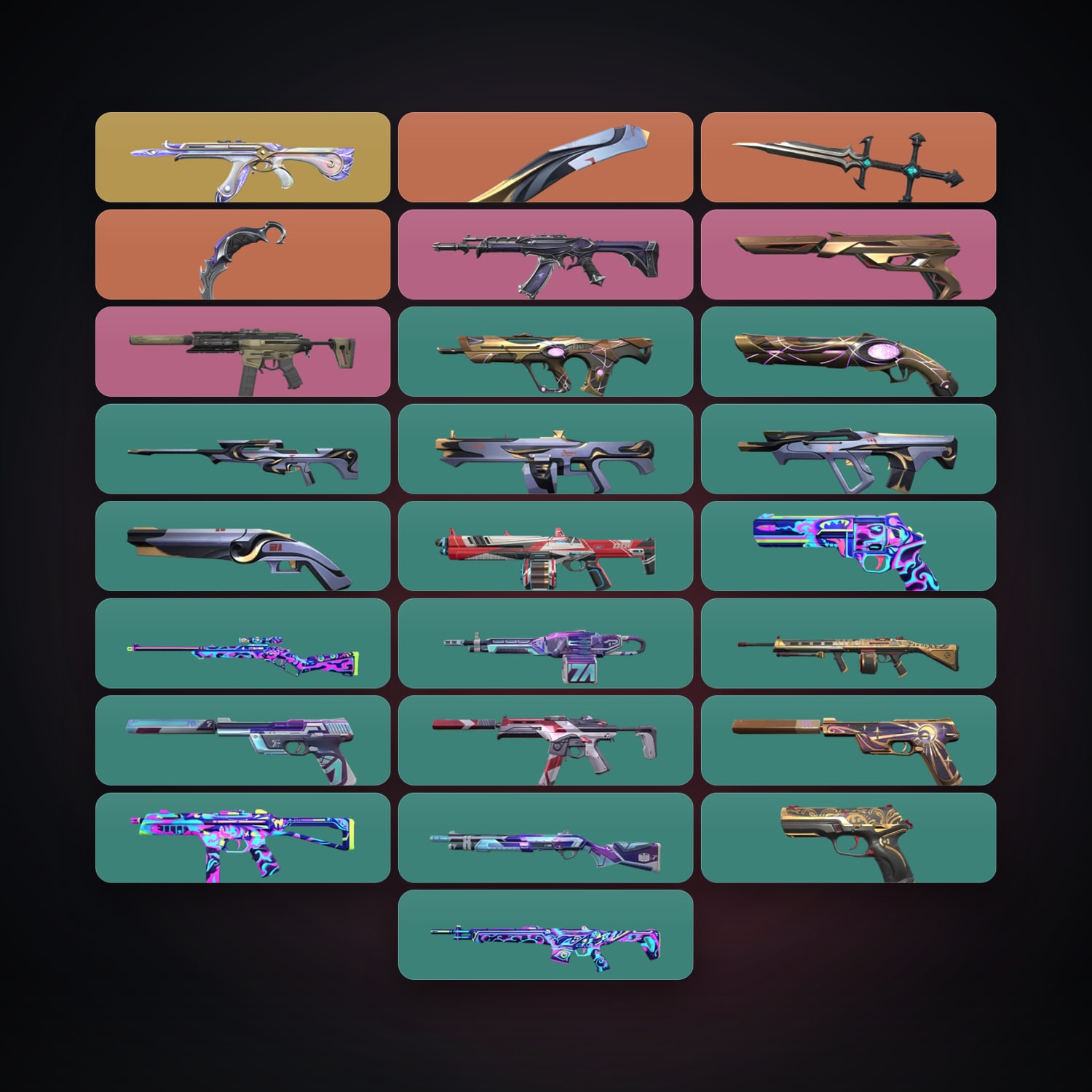 NA locker — 3 knives, 26 skins, lvl 59 — HabibiAccounts