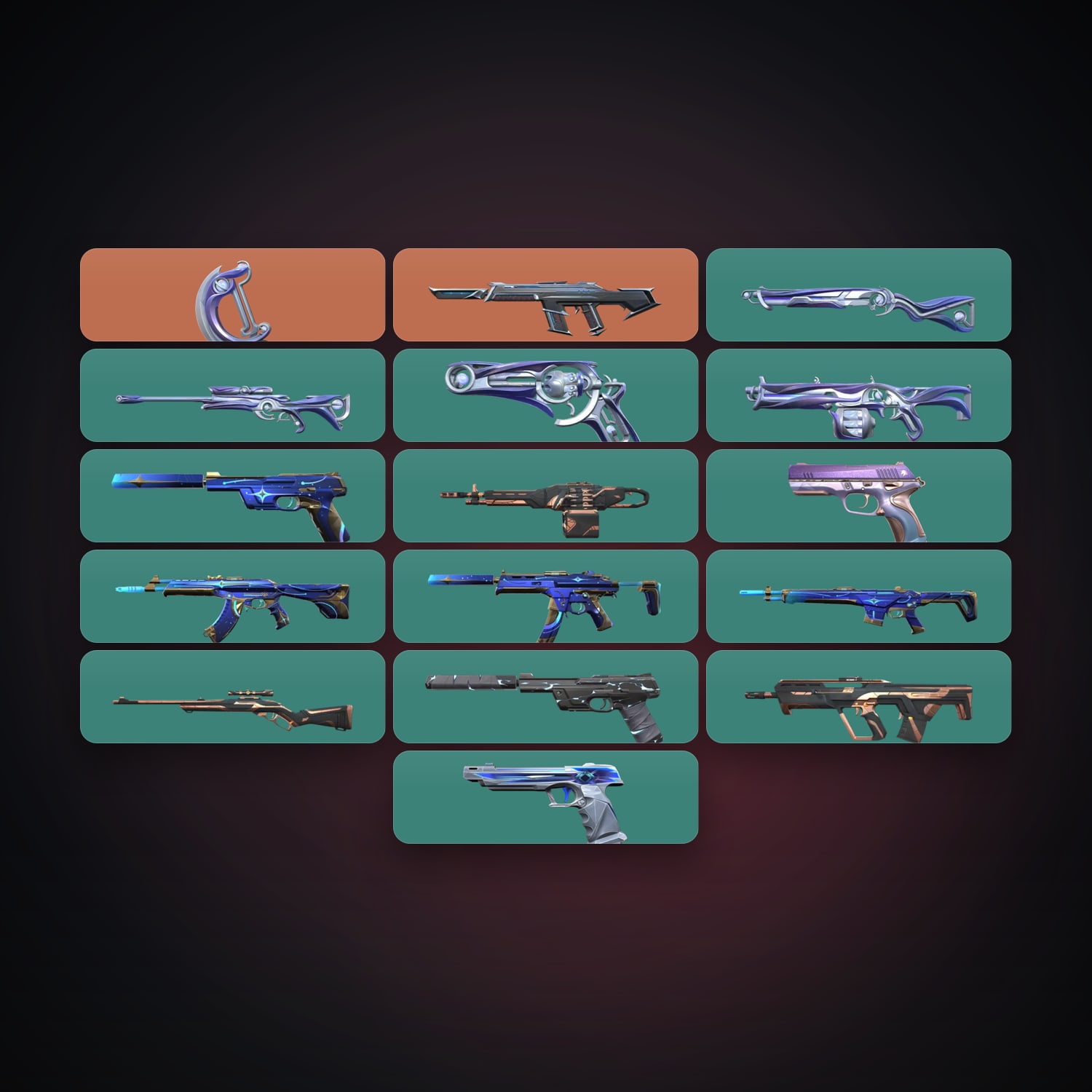AP Gold 3 locker — 1 knives, 17 skins, lvl 121 — HabibiAccounts