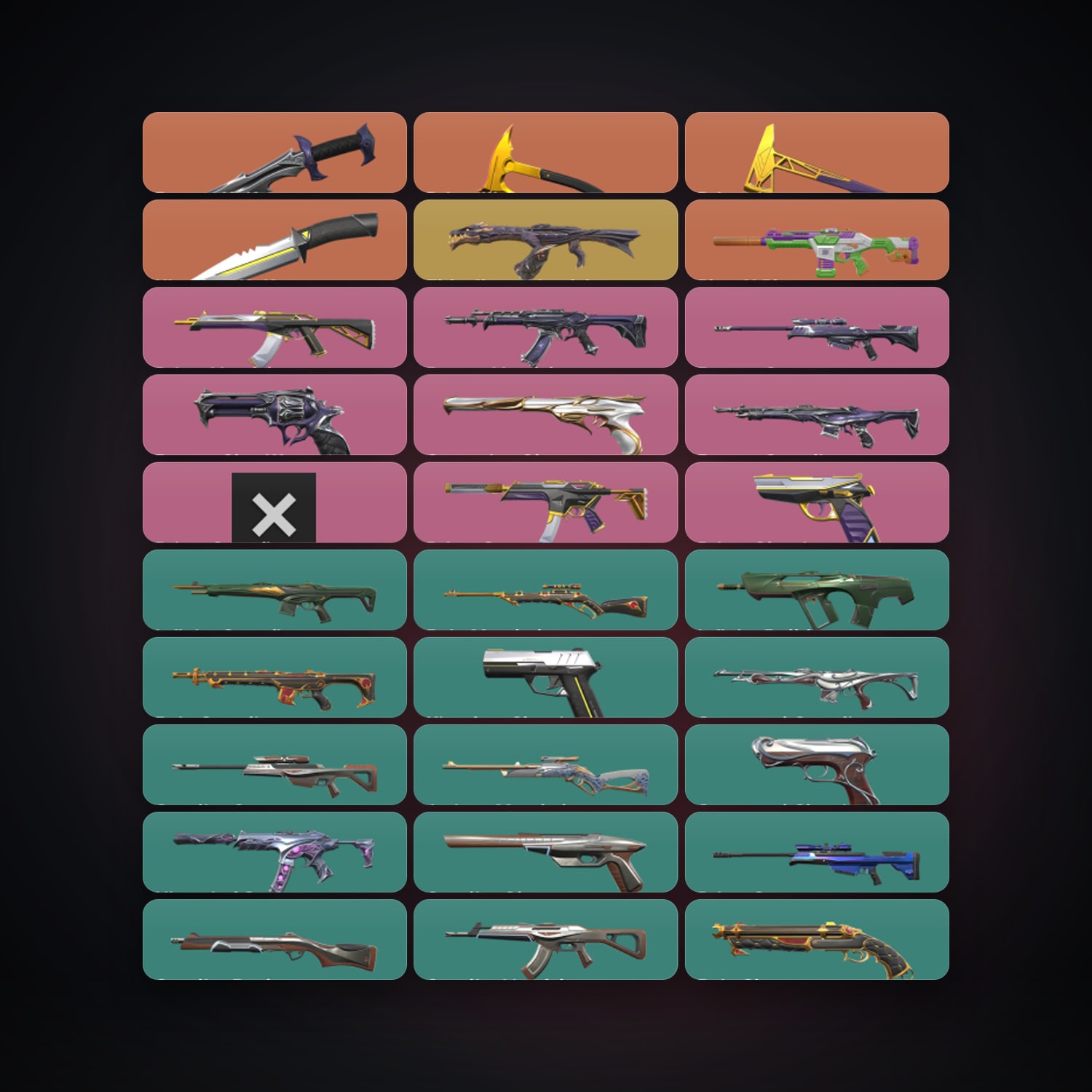 EU Plat 1 locker — 4 knives, 85 skins, lvl 79 — HabibiAccounts