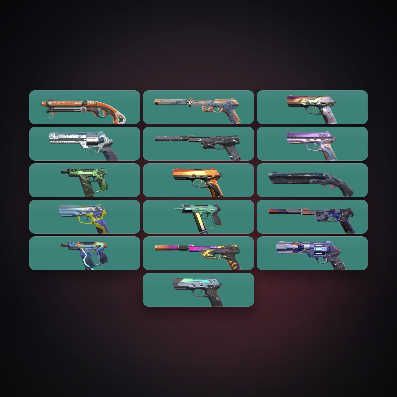 AP Gold 1 locker — 16 skins, lvl 175 — HabibiAccounts