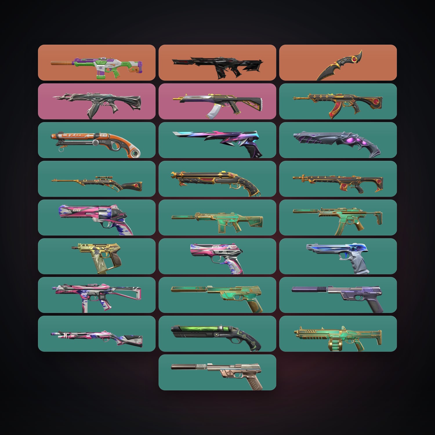 AP Plat 2 locker — 1 knives, 25 skins, lvl 152 — HabibiAccounts