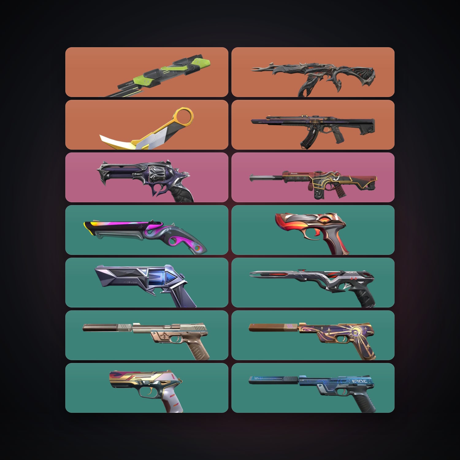 LA Gold 2 locker — 2 knives, 14 skins, lvl 164 — HabibiAccounts