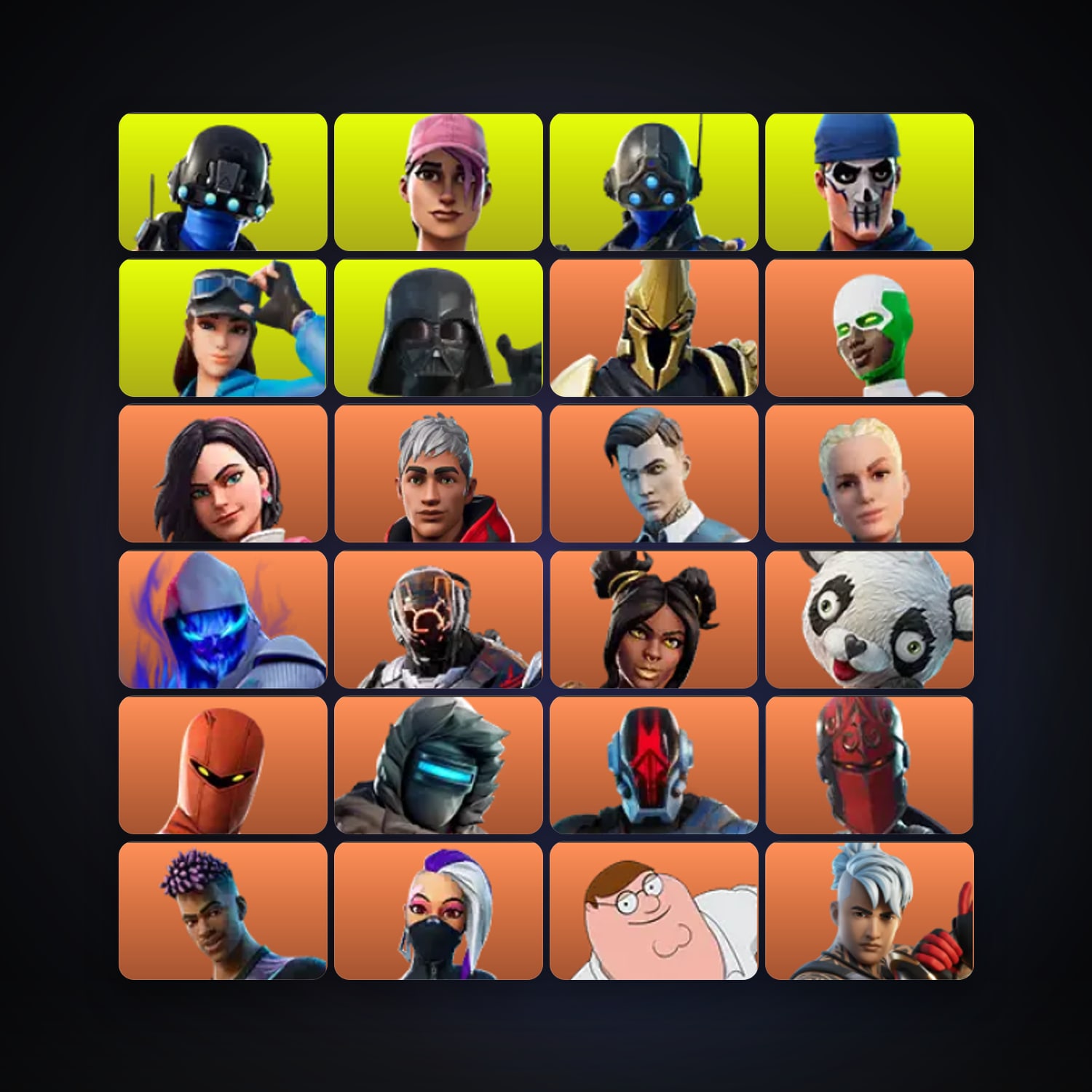 Fortnite locker — 239 skins — 850 V-Bucks — lvl 2491 — HabibiAccounts