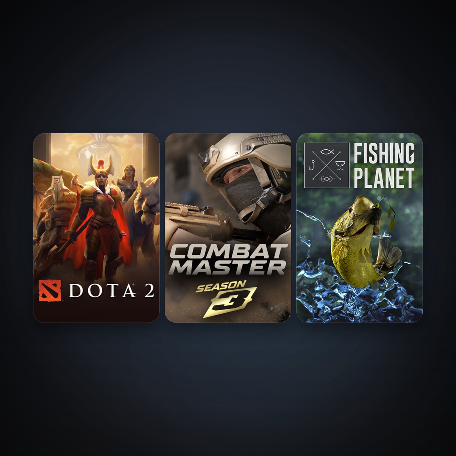 Dota 2 + Fishing Planet, 5 games, clean — HabibiAccounts