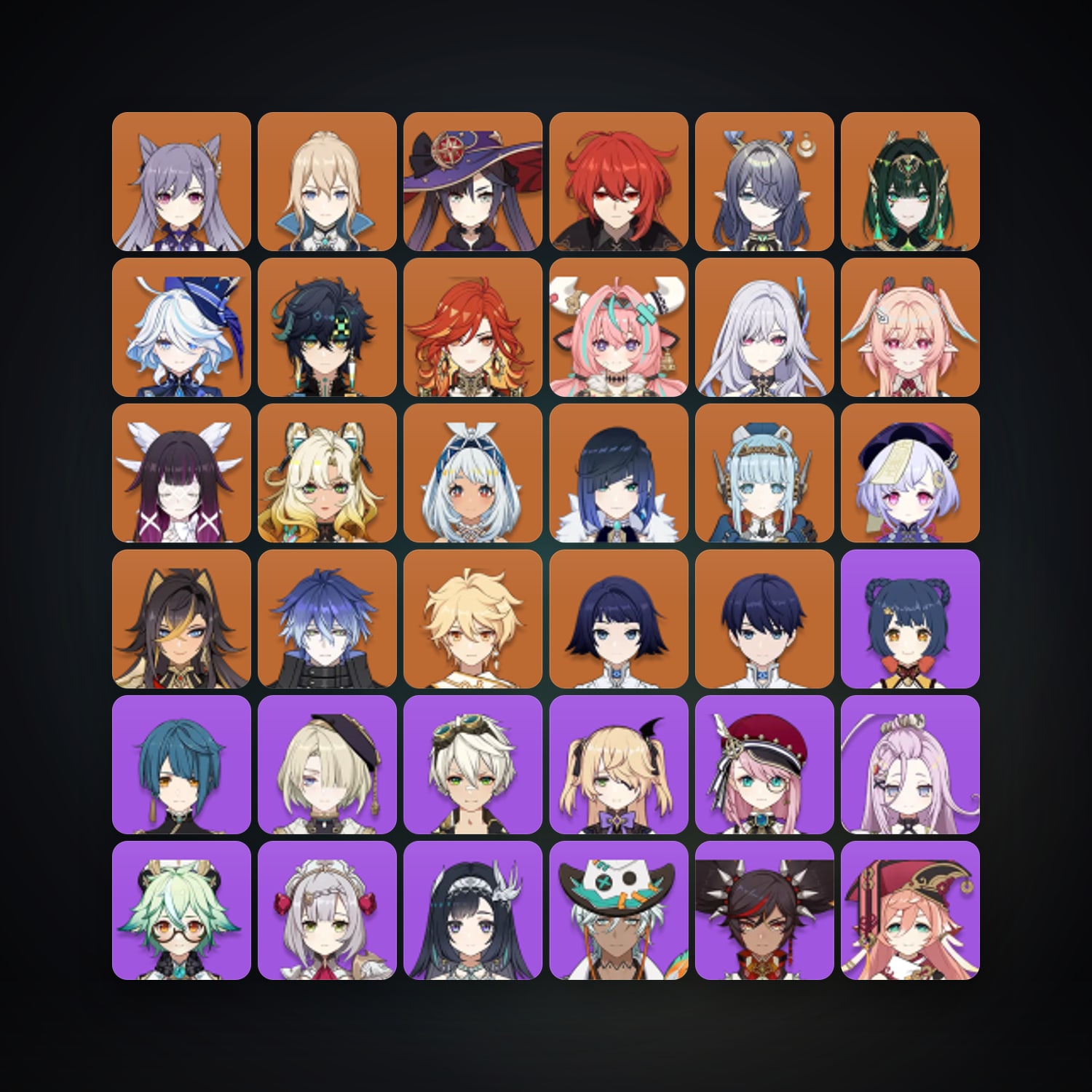 جينشن إمباكت | AR 58 | 70 شخصية | 20× 5★ — HabibiAccounts
