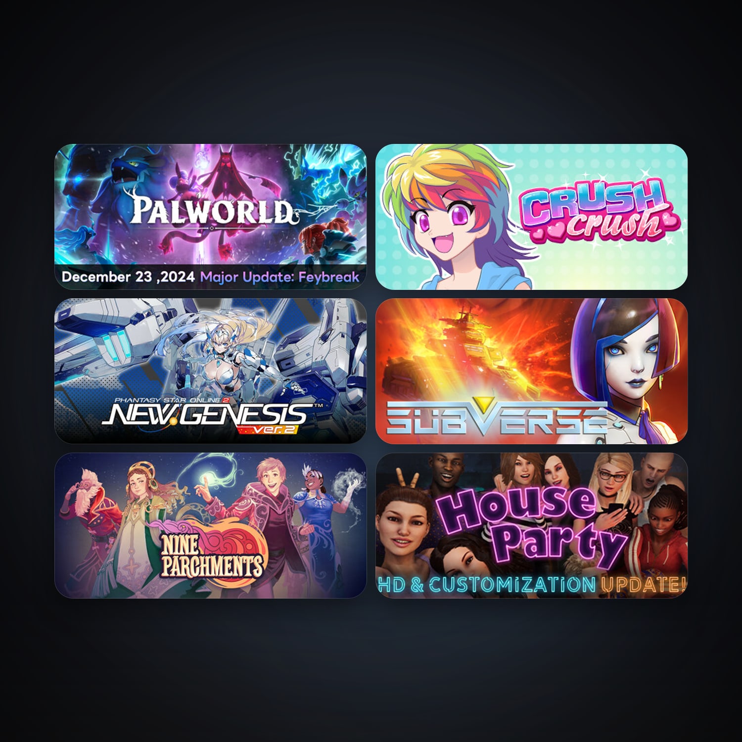 HuniePop + Crush Crush, 152 games, Steam 11, clean — HabibiAccounts