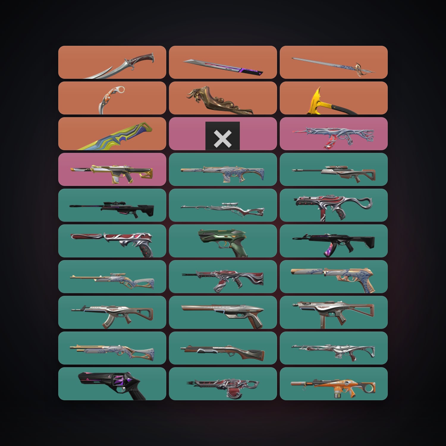 NA Silver 1 locker — 7 knives, 106 skins, lvl 363 — HabibiAccounts