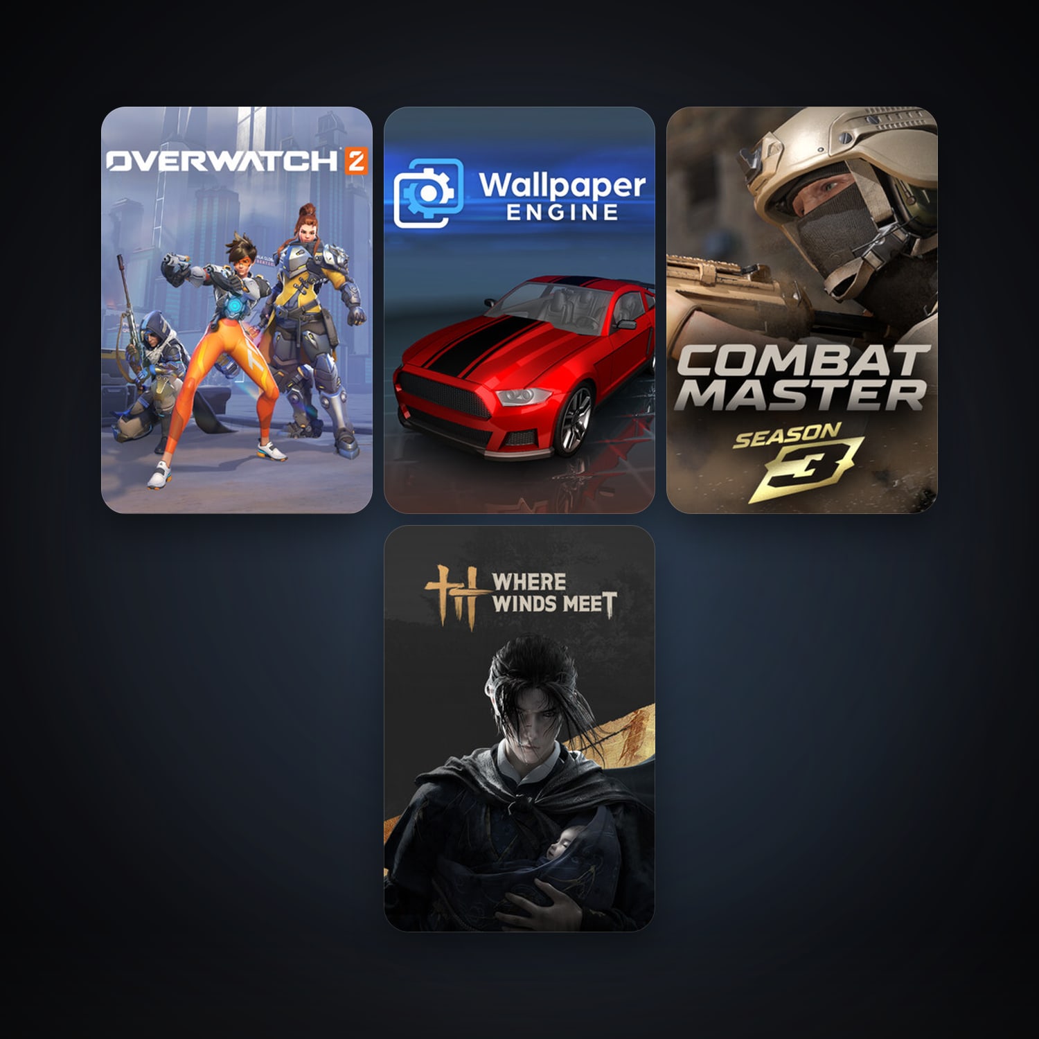 Wallpaper Engine + Combat Master: Season 1, 21 games, clean — HabibiAccounts