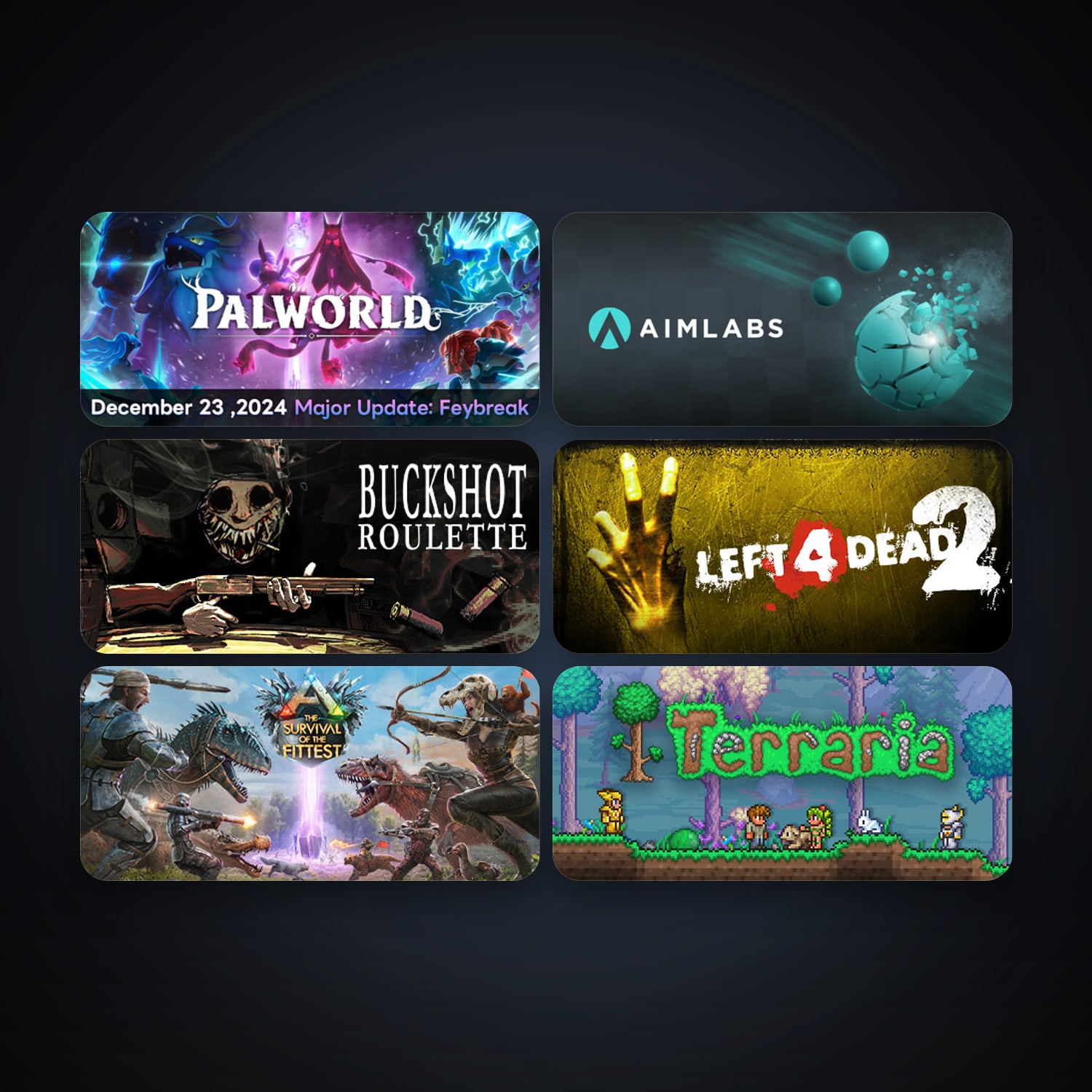 Left 4 Dead 2 + Terraria, 9 games, clean — HabibiAccounts