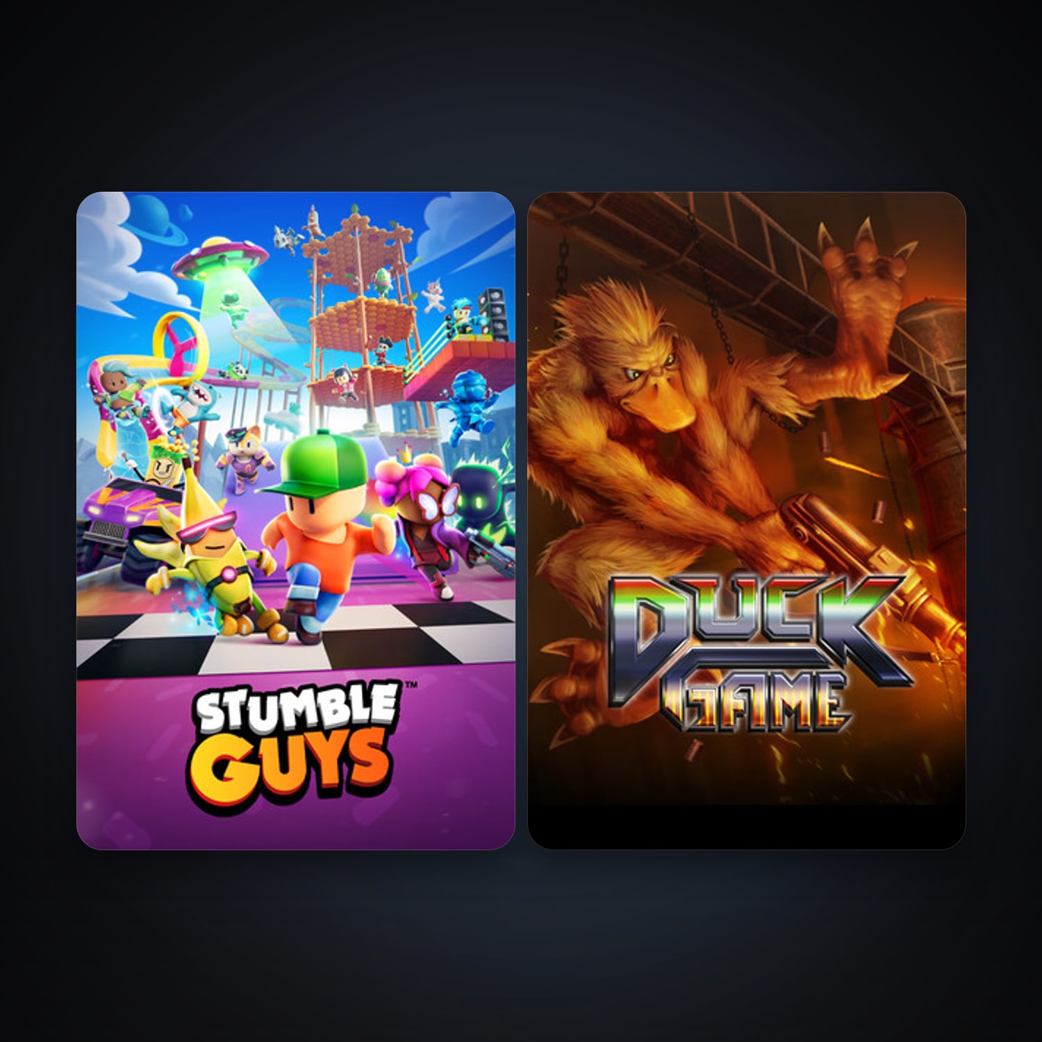 Duck Game + Stumble Guys, 4 games, clean — HabibiAccounts