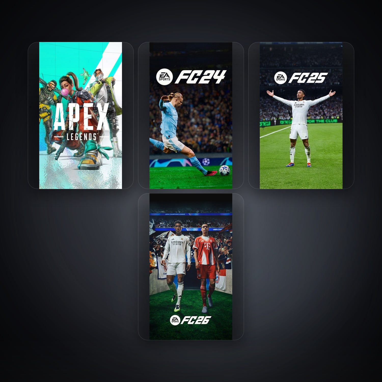 EA Apex Legends + EA SPORTS FC24 — US — 4 games — HabibiAccounts