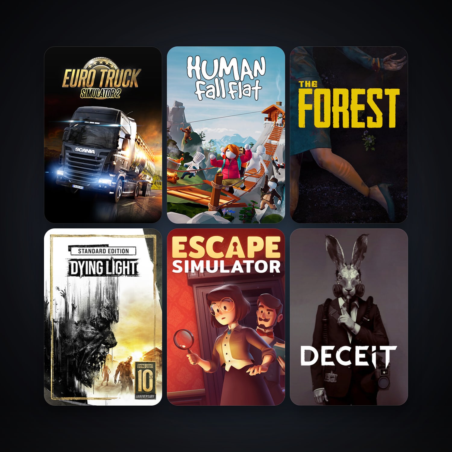 Free CS2 (No Prime) + Euro Truck Simulator 2, 26 games, clean — HabibiAccounts