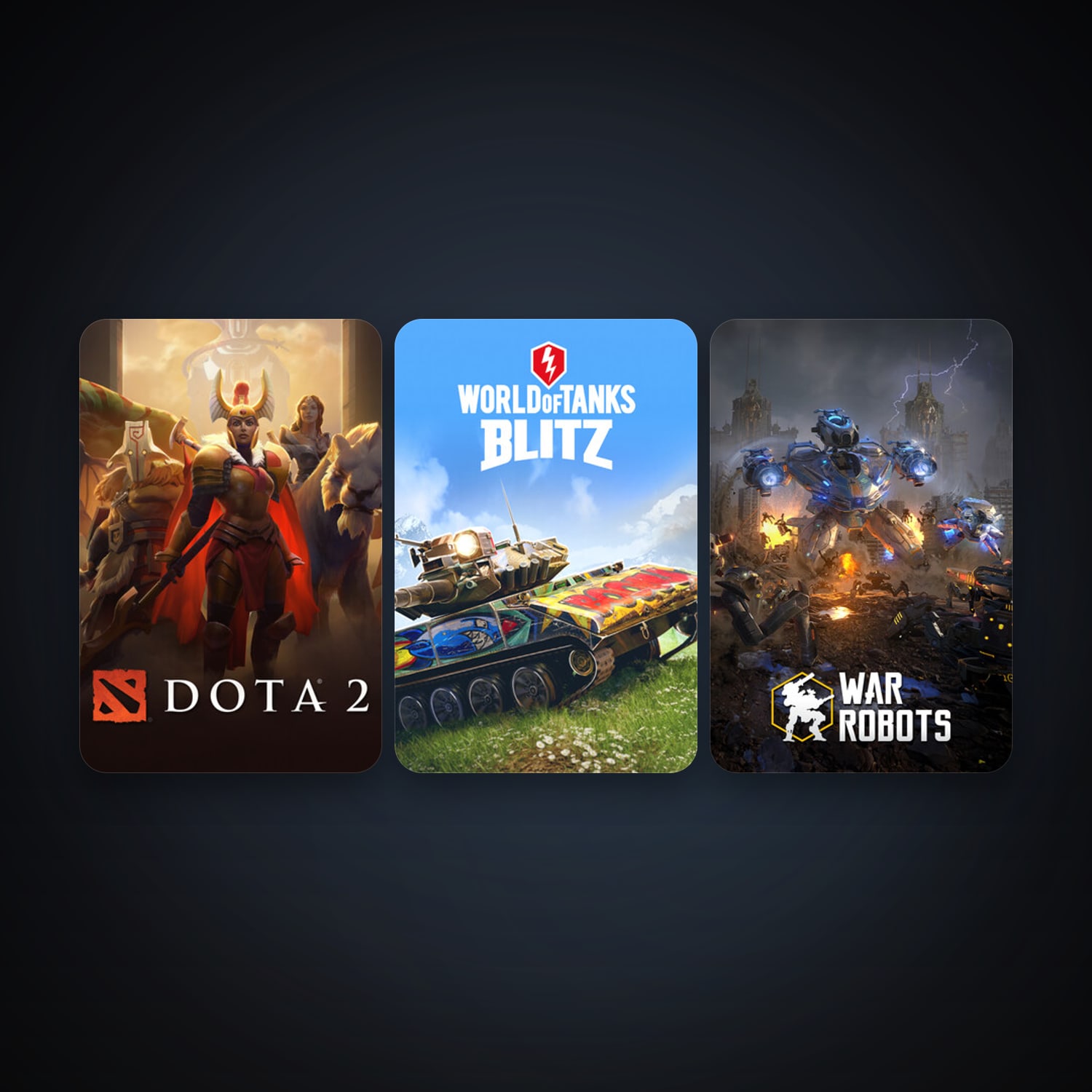 Dota 2 + World of Tanks Blitz, 3 games, clean — HabibiAccounts