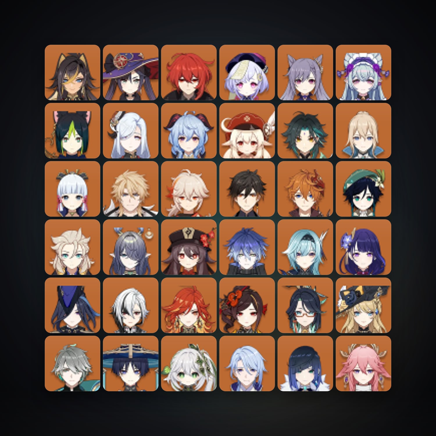 جينشن إمباكت | AR 60 | 117 شخصية | 62× 5★ — HabibiAccounts