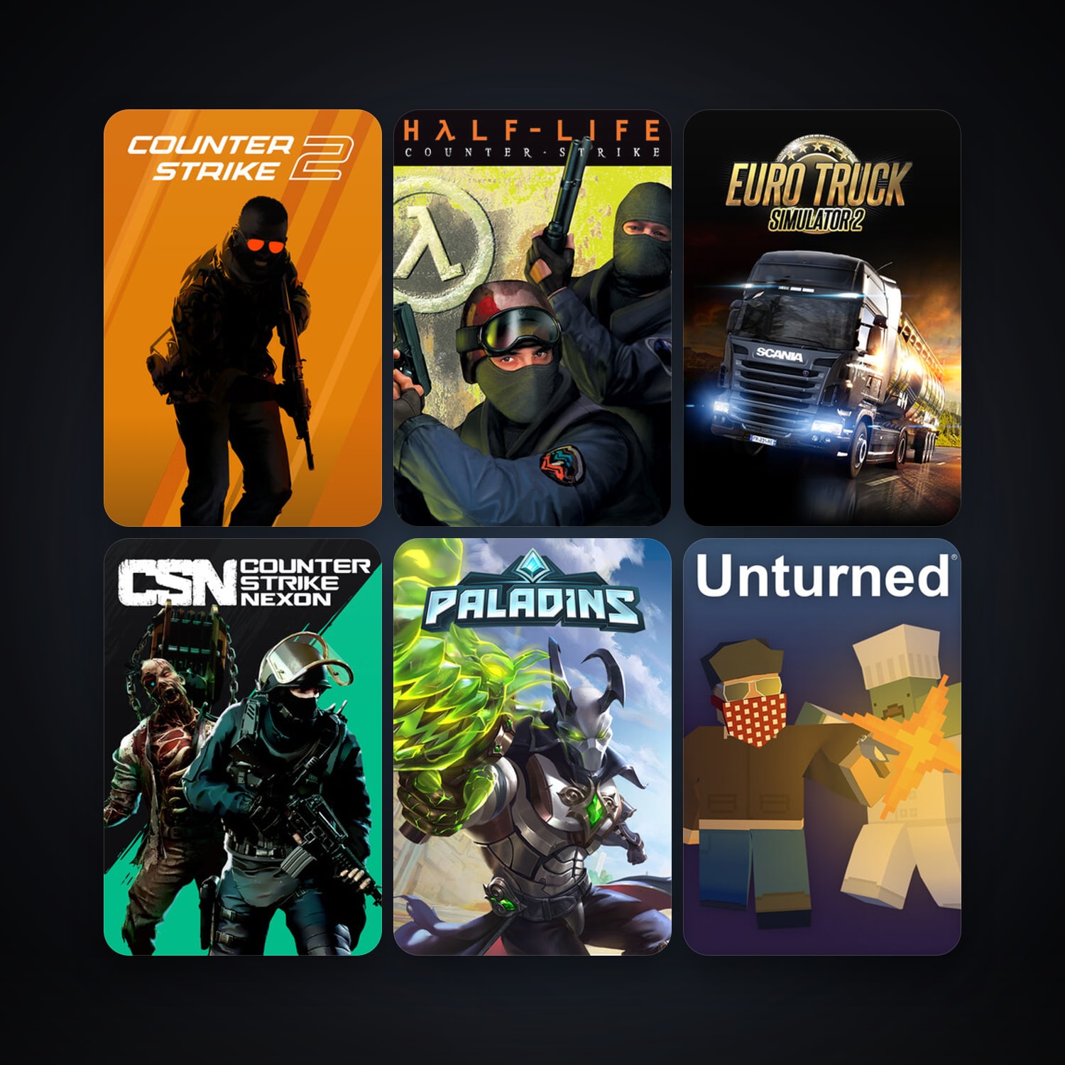 Counter-Strike + CS2 Prime, 36 games, Steam 10, clean — HabibiAccounts
