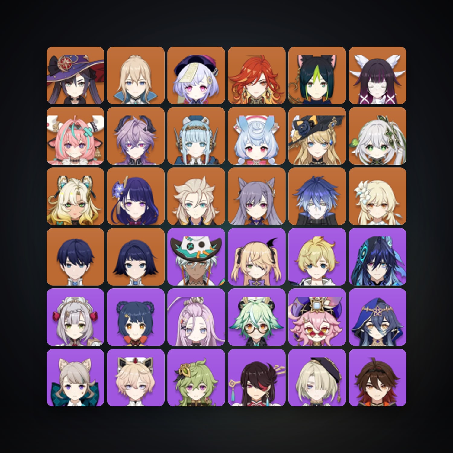 جينشن إمباكت | AR 58 | 69 شخصية | 17× 5★ — HabibiAccounts