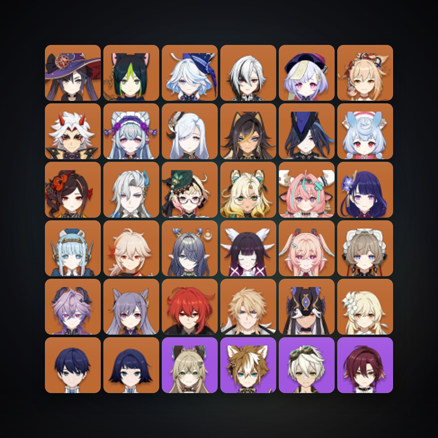 Genshin Impact | AR 60 | 82 Chars | 29× 5★ — Genshin / miHoYo Account · 259697186 — HabibiAccounts