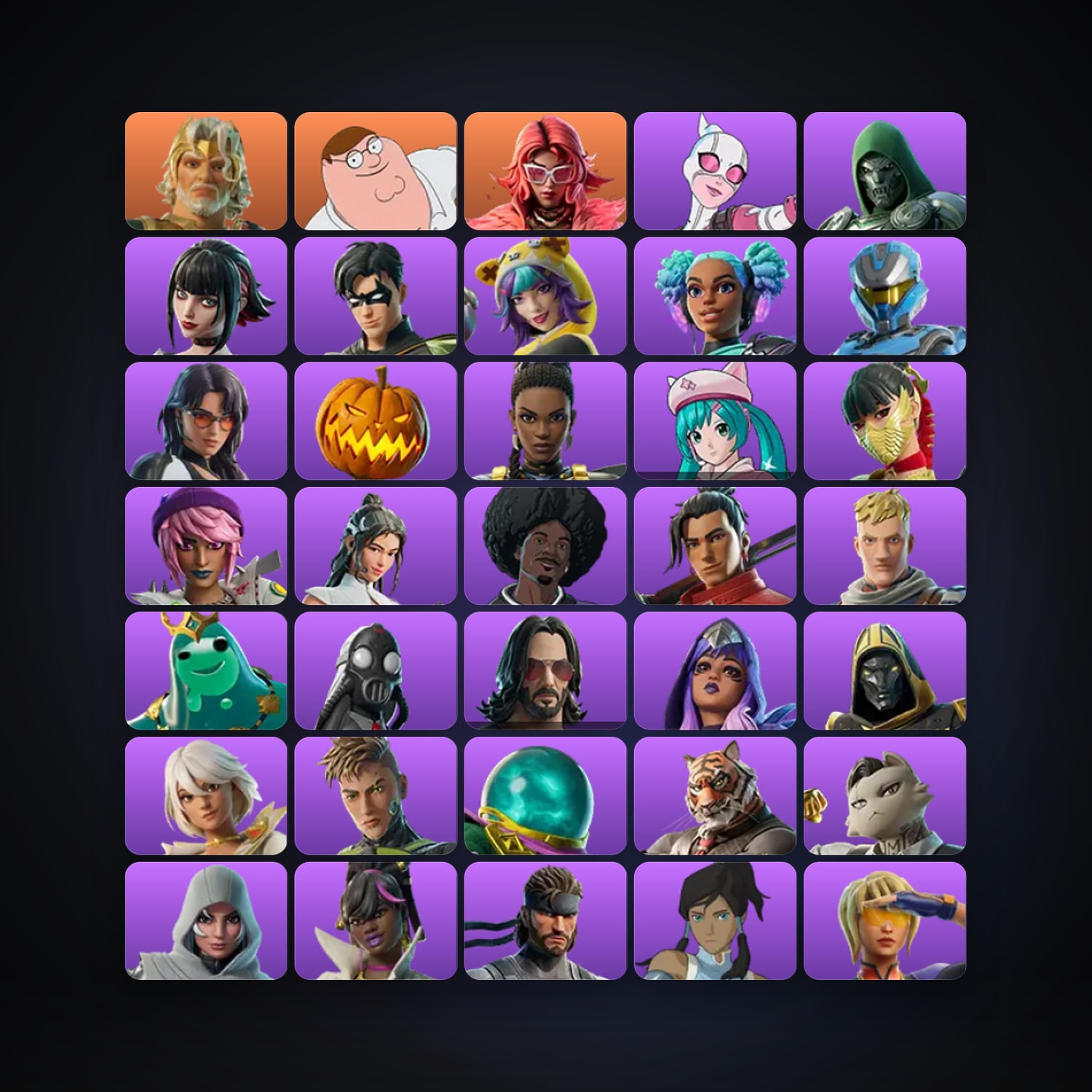هالحساب فورتنايت، اللوكر مليان 101 سكن، 550 فيبوكس، لفل 1723، 208 فوز — HabibiAccounts
