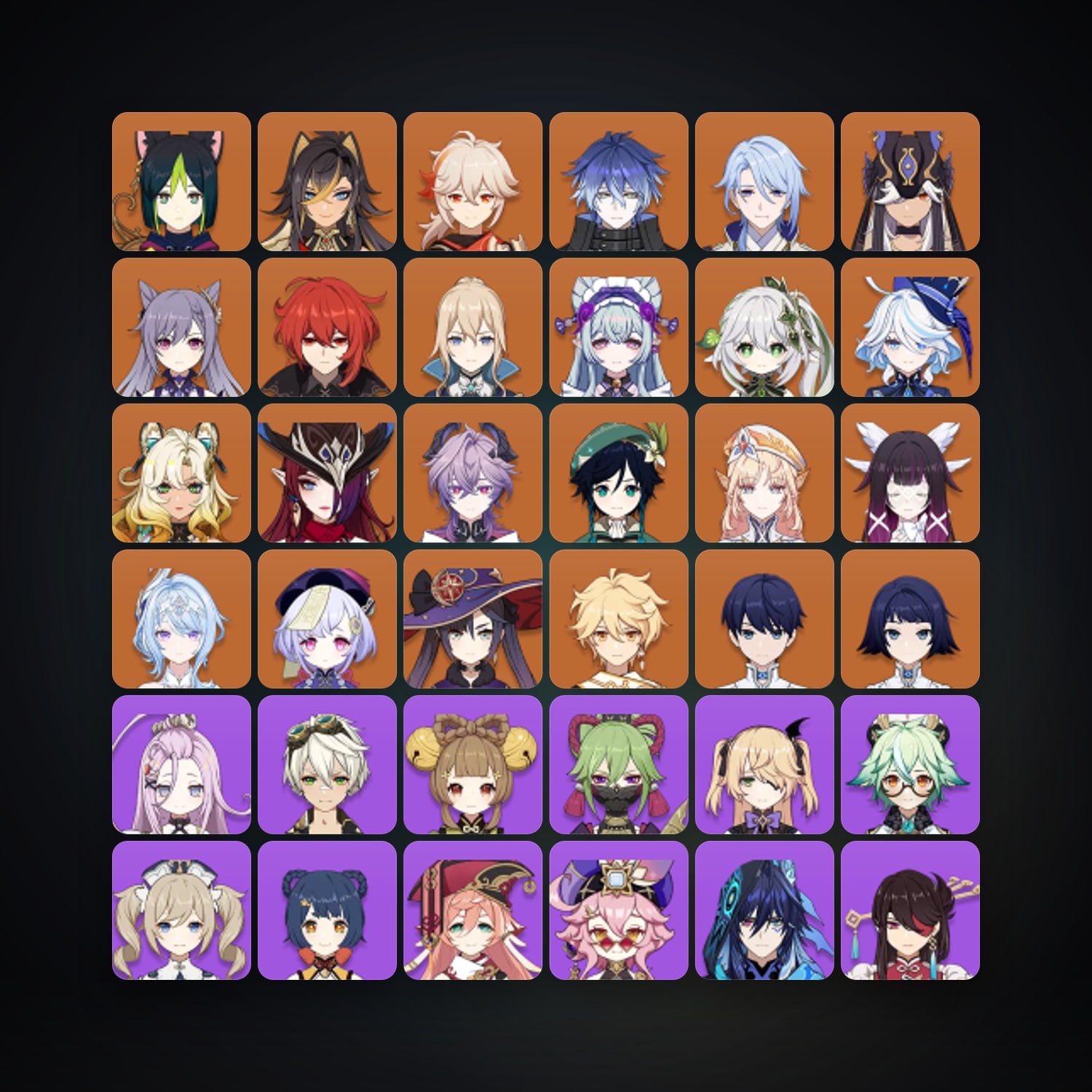 Genshin Impact | AR 60 | 72 Chars | 21× 5★ — Genshin / miHoYo Account · 259697575 — HabibiAccounts