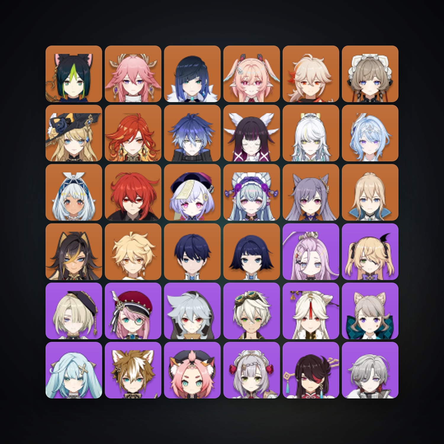جينشن إمباكت | AR 58 | 64 شخصية | 19× 5★ — HabibiAccounts