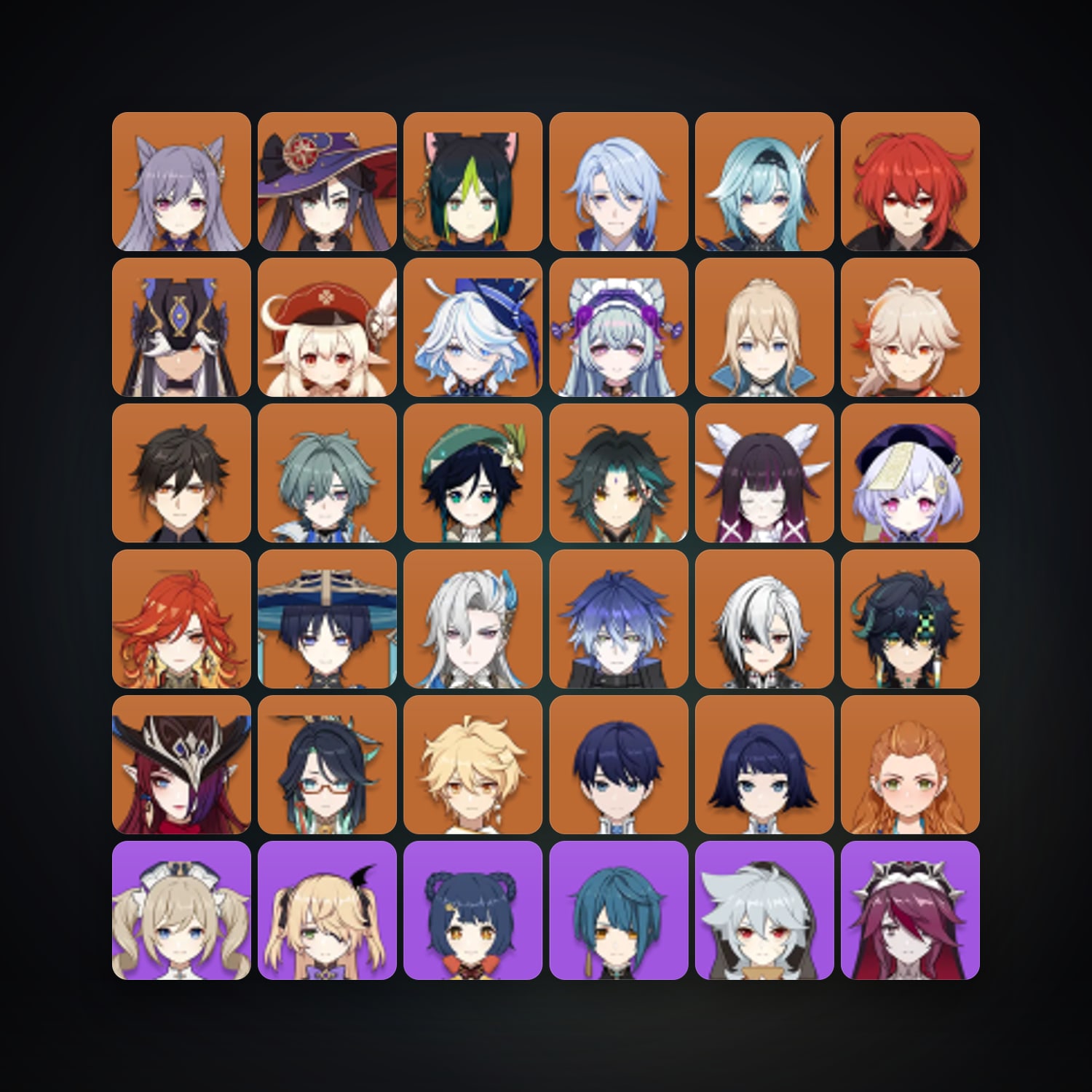 جينشن إمباكت | AR 60 | 81 شخصية | 26× 5★ — HabibiAccounts