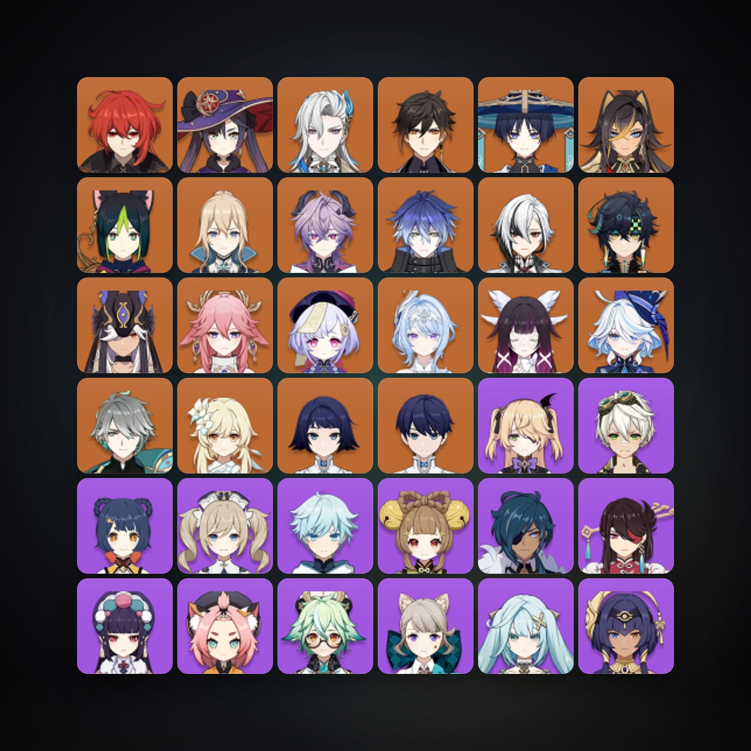 Genshin Impact | AR 59 | 72 Chars | 19× 5★ — Genshin / miHoYo Account — HabibiAccounts