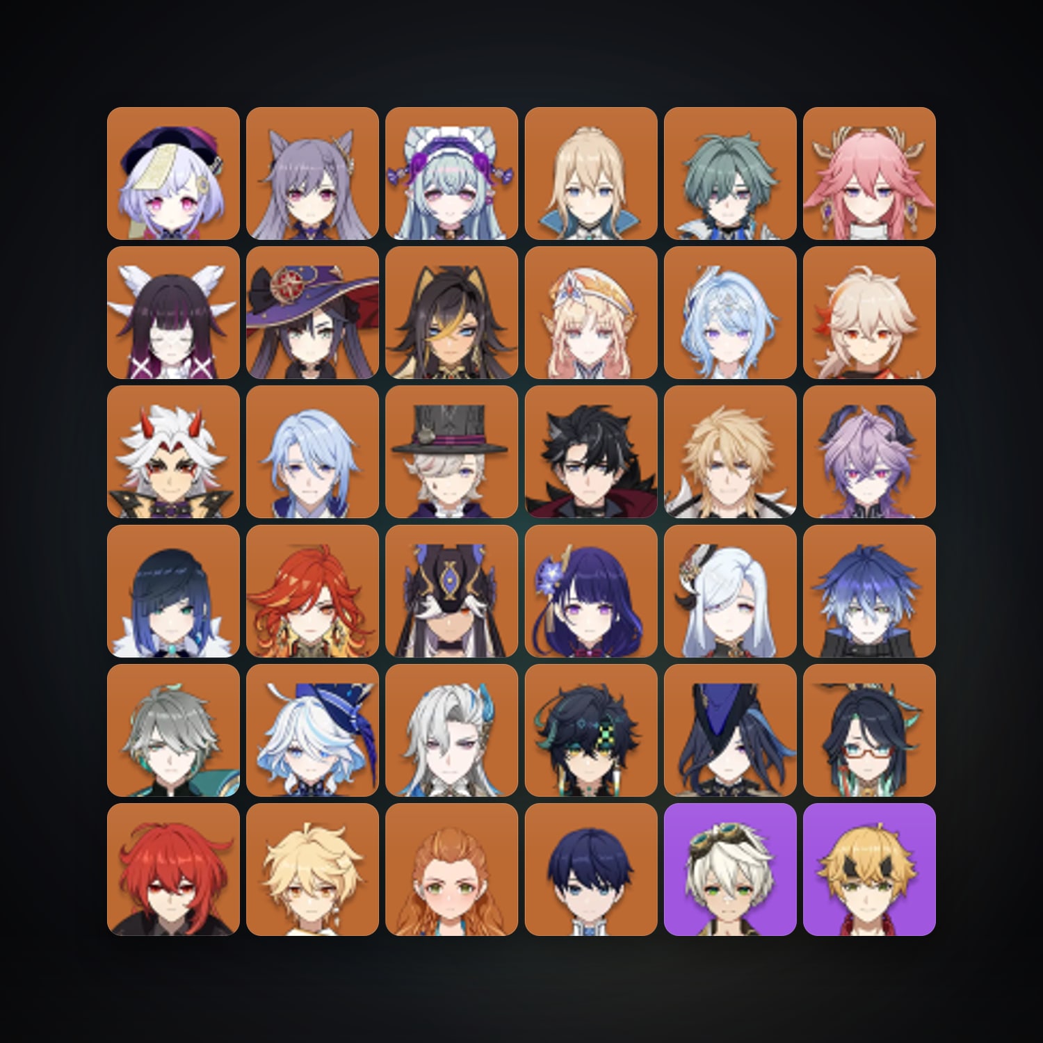 جينشن إمباكت | AR 59 | 84 شخصية | 31× 5★ — HabibiAccounts