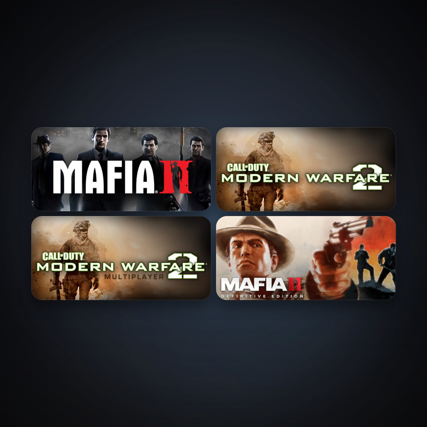 Call of Duty: Modern Warfare 2 (2009) + Call of Duty: Modern Warfare 2 - Multiplayer (2009), 4 games, clean — HabibiAccounts