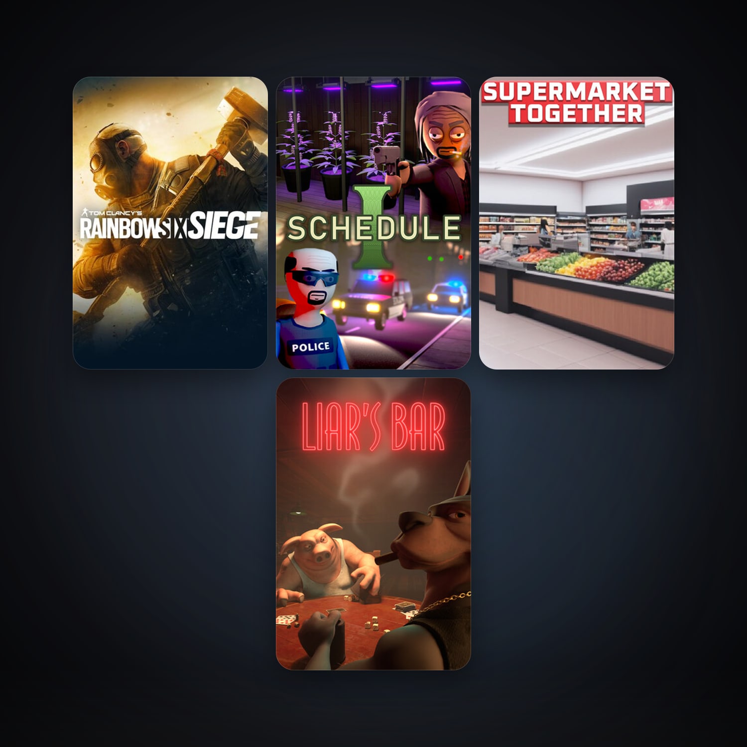 Tom Clancy's Rainbow Six Siege + Supermarket Together, 5 games, clean — HabibiAccounts